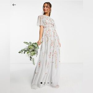 ASOS - floral embroidered maxi dress